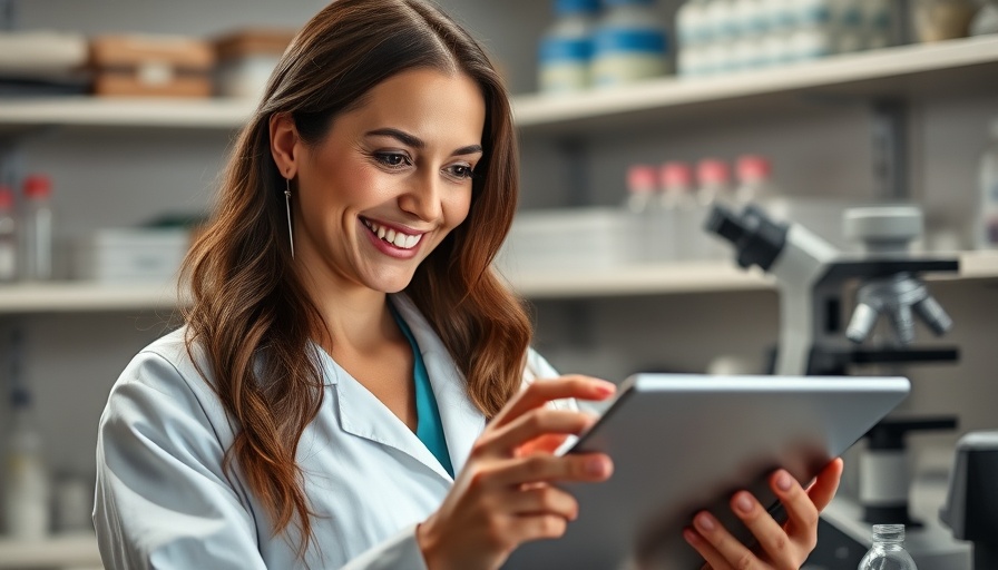 Female scientist in lab reviewing data, related to Ersodetug for Hyperinsulinism Treatment.