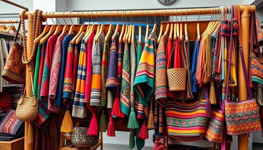 Vibrant ethnic garments at Likhang HABI Market Fair 2025.