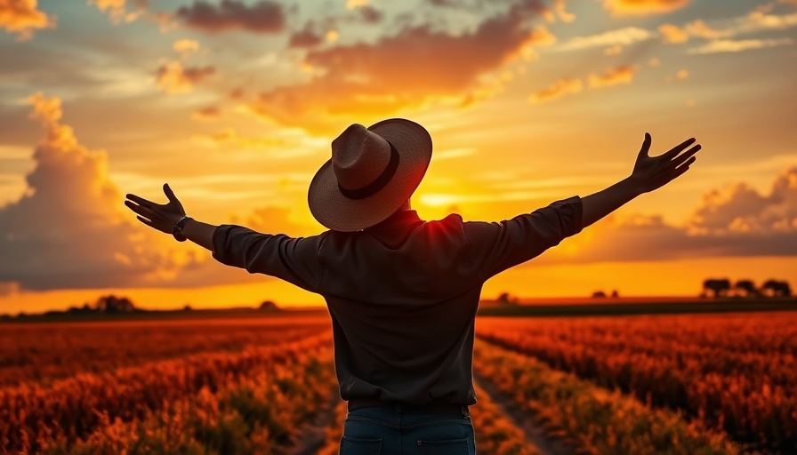 Person embracing sunset on rural path, symbolizing mental habits for longevity.