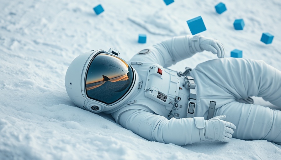 Polygon Advances in Cryptocurrency Market visualized with astronaut theme.