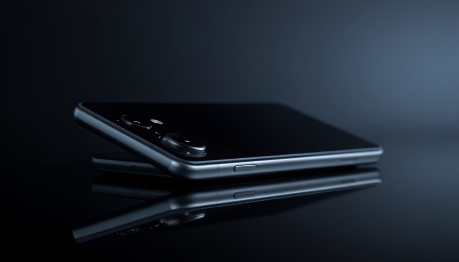 Modern mid-tier smartphone showcasing AI features with dual cameras.