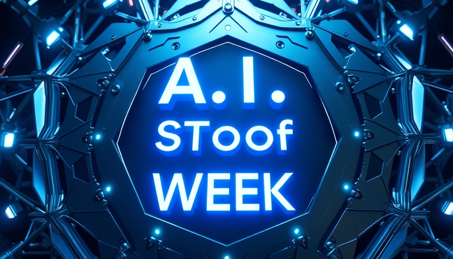 Futuristic AI stock highlight with digital theme.