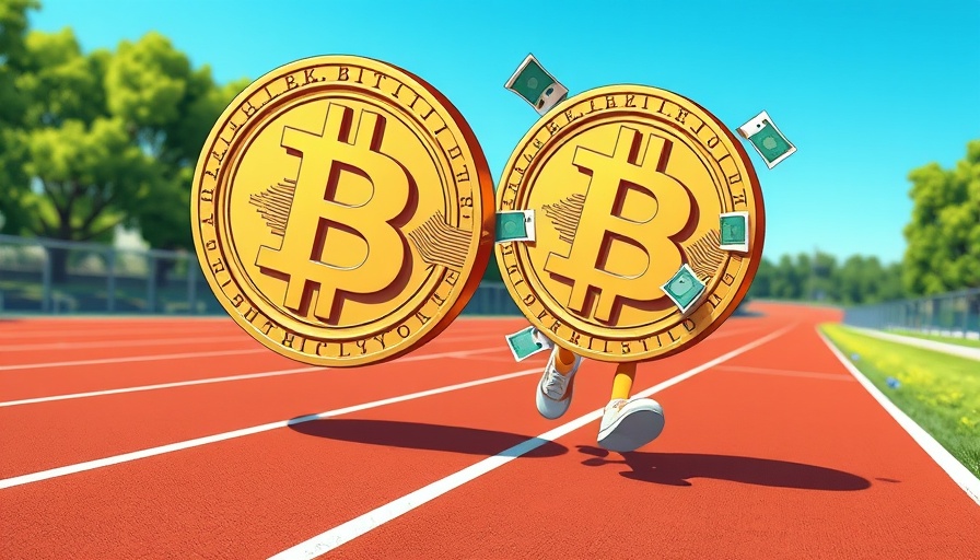 B HODL Bitcoin Purchase depicted with large cartoon Bitcoin coins.