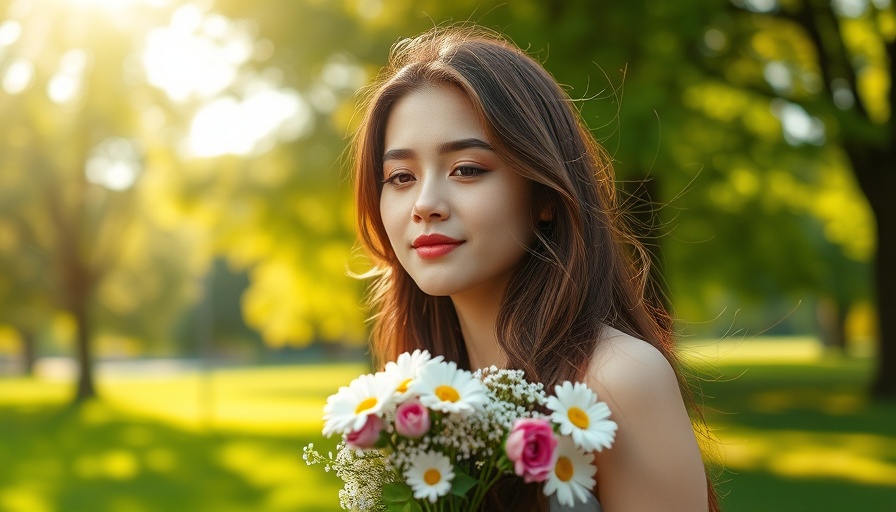 Young woman practicing daily habits to reduce stress in nature.
