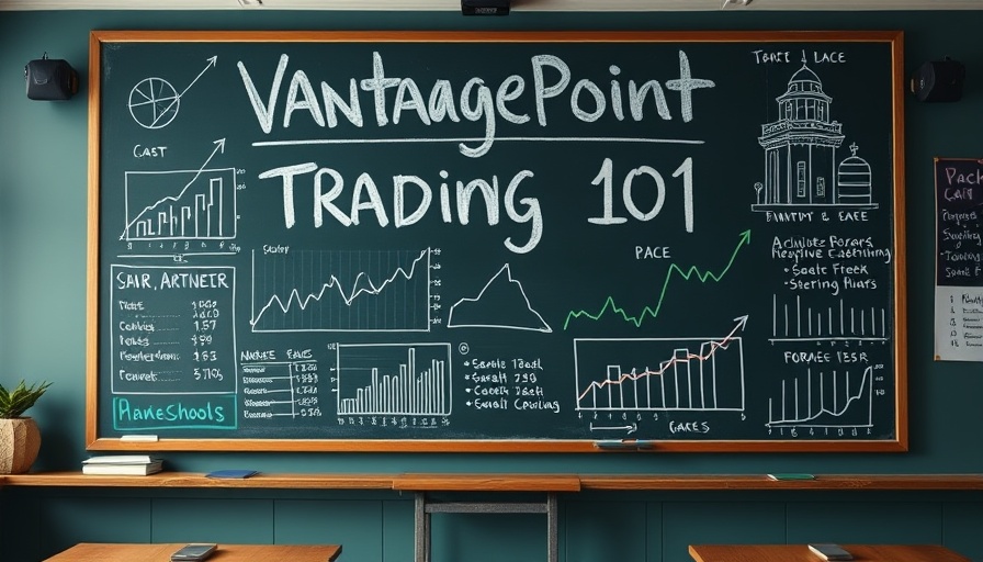 Chalkboard with options trading basics and graphs.