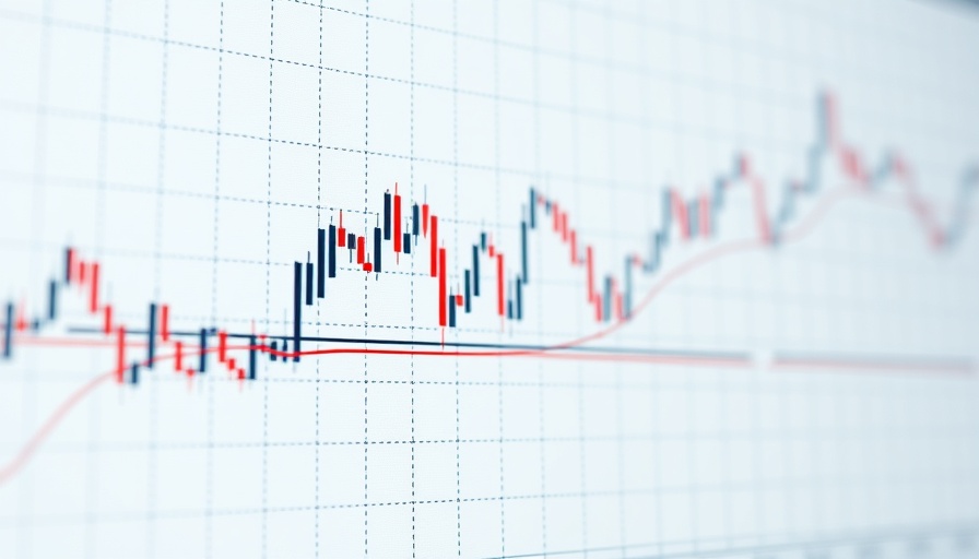 Stock chart showing financial trends for tokenized sterling.