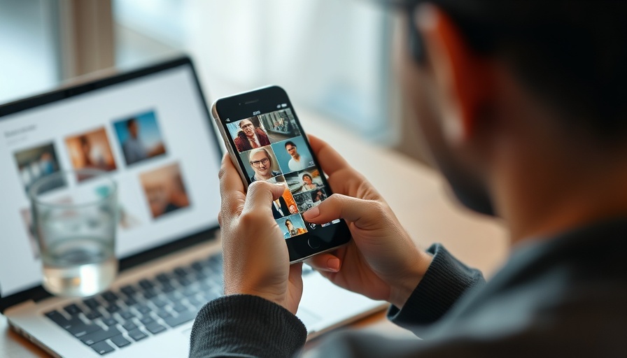 Using eSIM card for managing clients abroad with smartphone and laptop.
