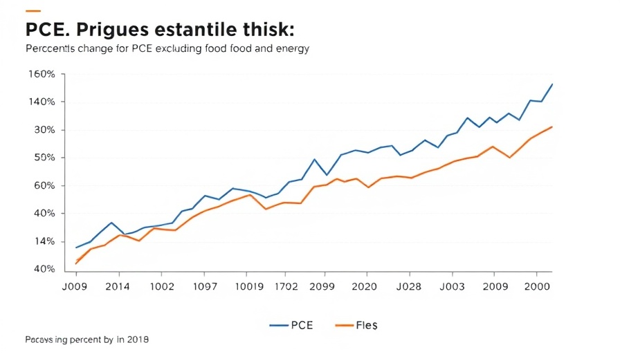 Line graph of PCE price index changes, clean design.