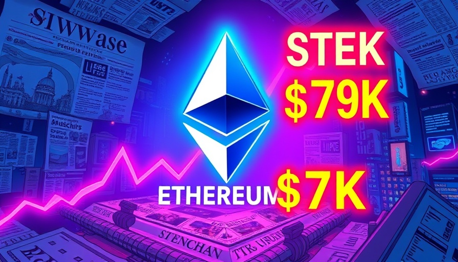 Ethereum neon symbol with price prediction illustration for 2026.