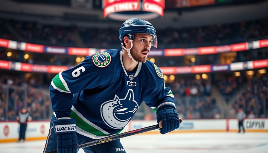 Vancouver Canucks player practicing on ice amid roster cuts.