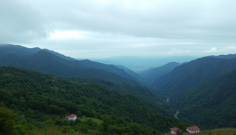 Travel from Chiang Mai to Pai scenic mountain view over lush valley.