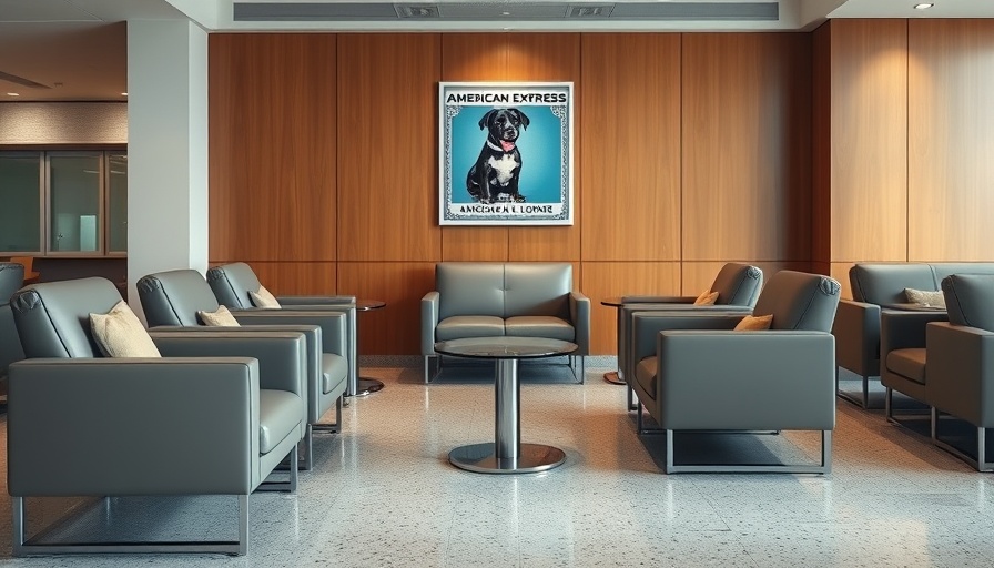 Access American Express Centurion Lounges: modern chairs and wooden decor.
