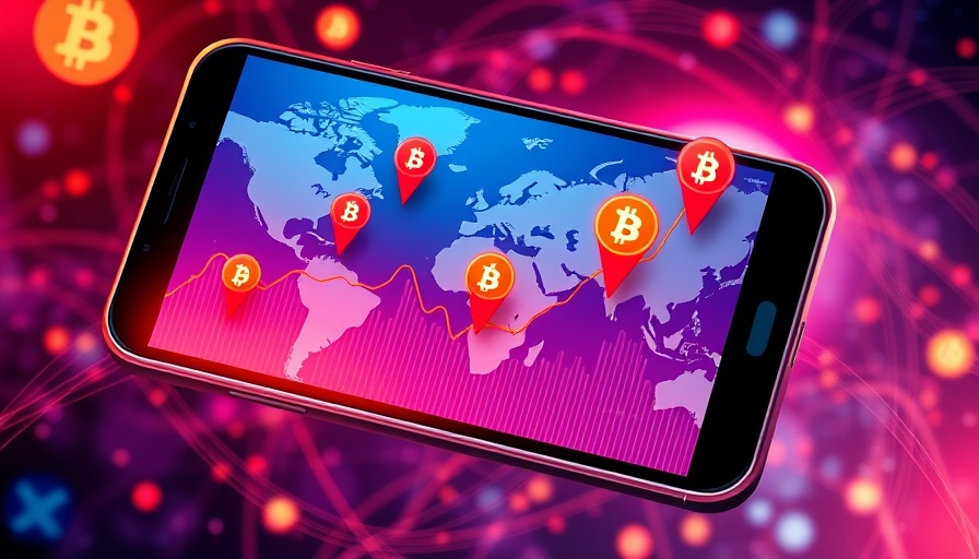 Global cryptocurrency transactions illustration depicting the AI investment bubble.
