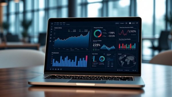 Zentive alternative to Jobber finance dashboard on laptop.
