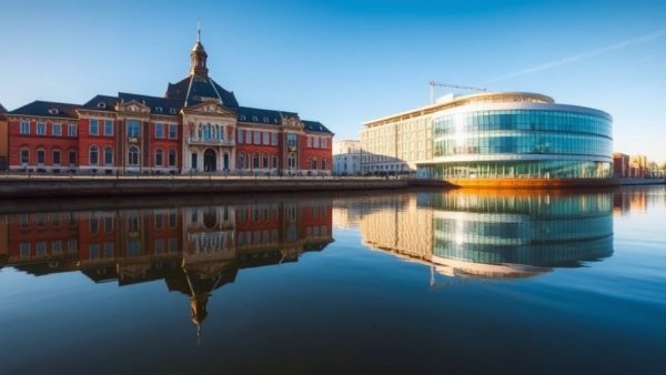 Scenic view of Pierhead Building and Welsh Assembly, Cardiff