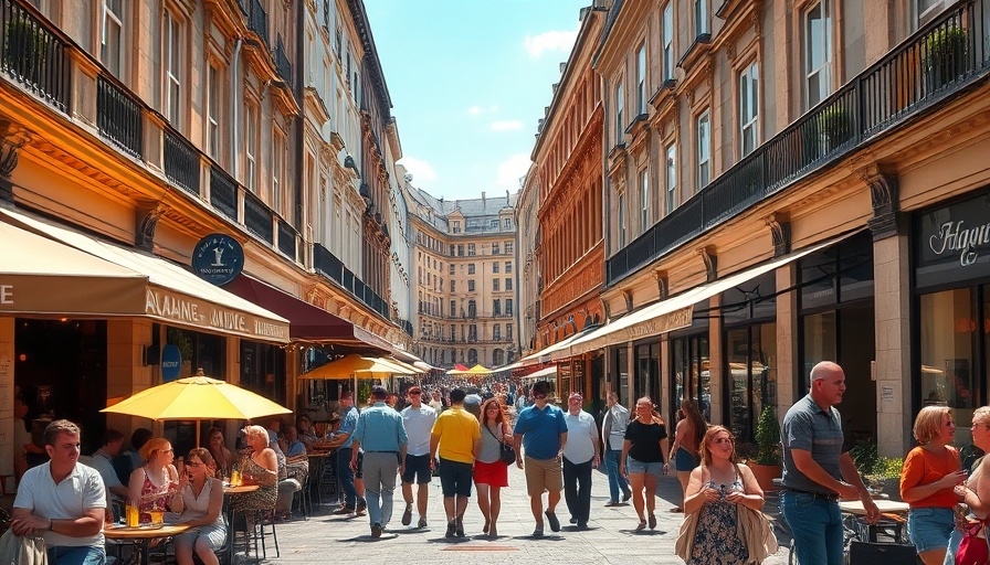 Revitalize high street hospitality with bustling cafe scene.