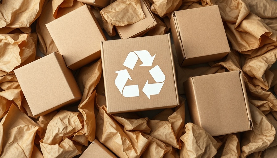 Recycling symbol on cardboard boxes, Extended Producer Responsibility concept.