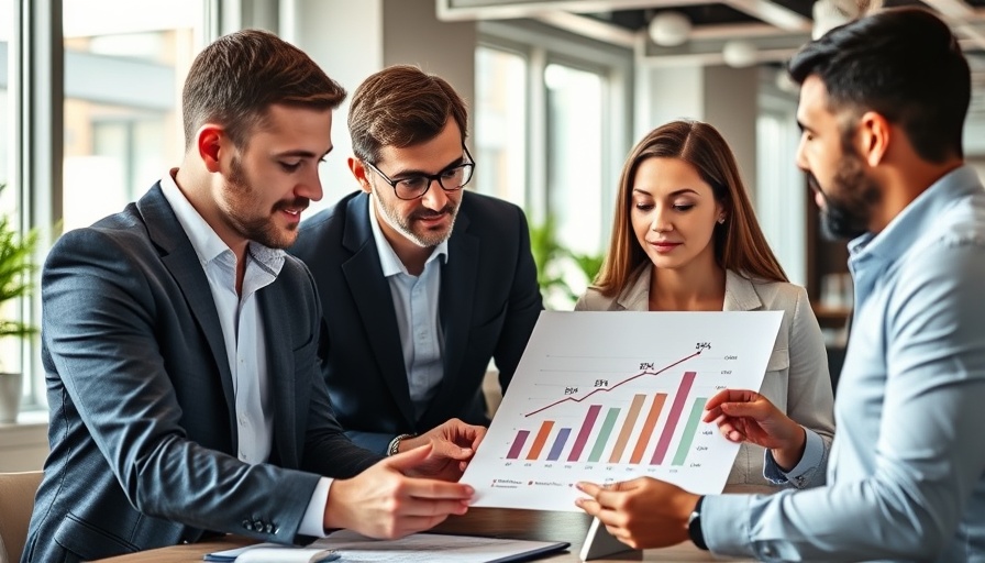 Team training for small business growth in an office setting.