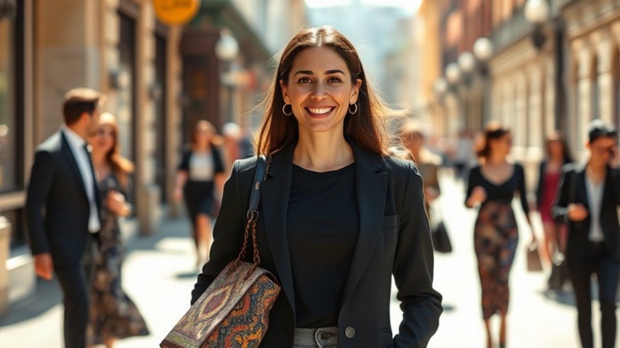 Smiling woman at Dance Canvas Atlanta event outdoors.