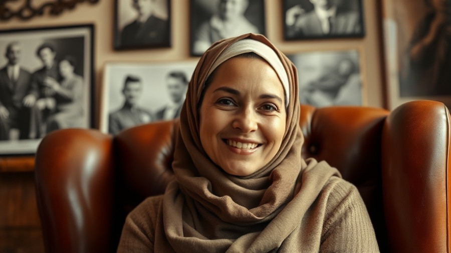 Ruwa Romman in a gallery room as part of her campaign.