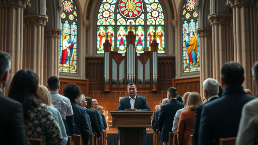 Atlanta's Mayors for Equality event in church.