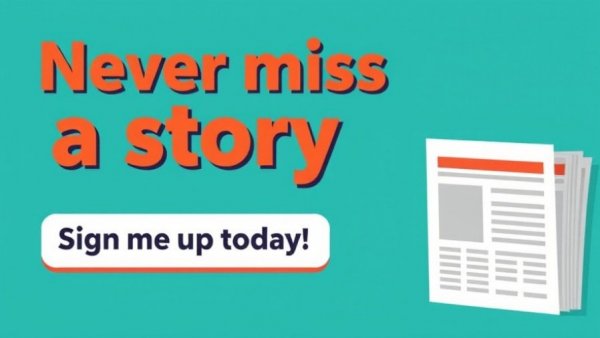 Advertisement for a community journalism newsletter subscription.