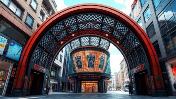 Trump's Arc de Trump Proposal, illustrated as a grand modern archway.