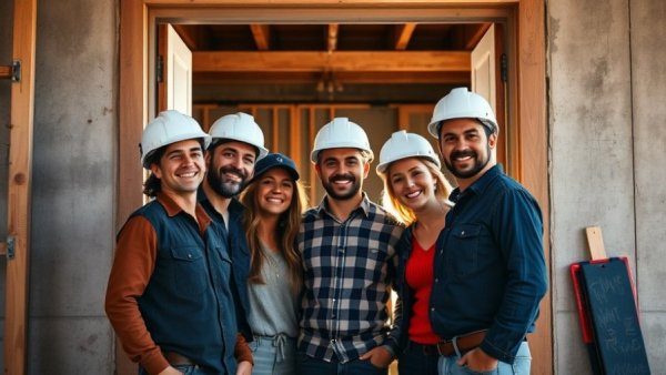 Mule Train opening in South Downtown Atlanta: individuals at construction site entrance.