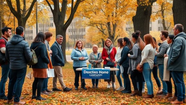 Ruwa Romman canvassing Georgia park scene during autumn.