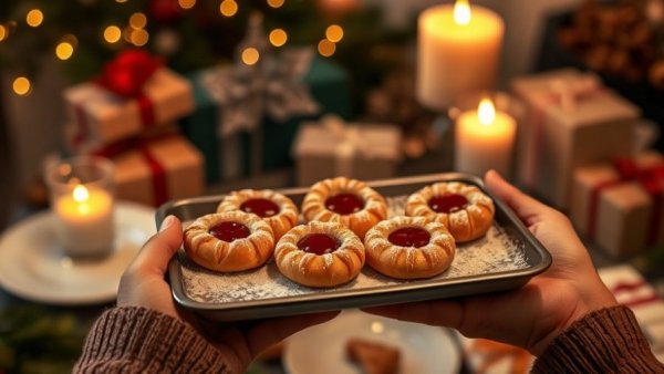 Offering pastries on holiday table, balancing healthier food and exercise over travel.