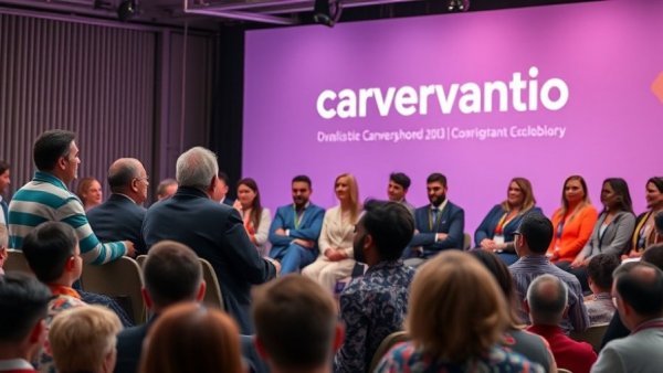 Panel discussion at Usher Carversations event with audience.