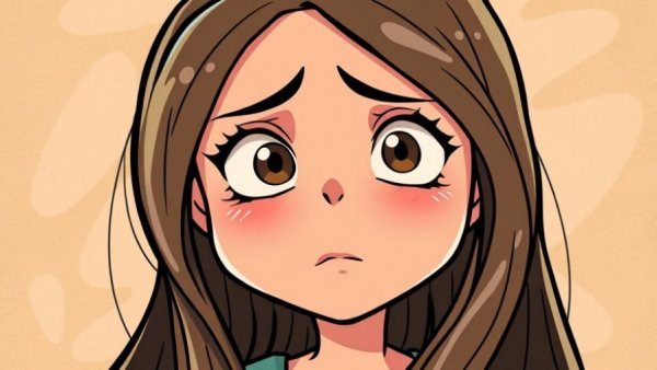 Emotionally reactive survival mode illustrated, anxious woman.