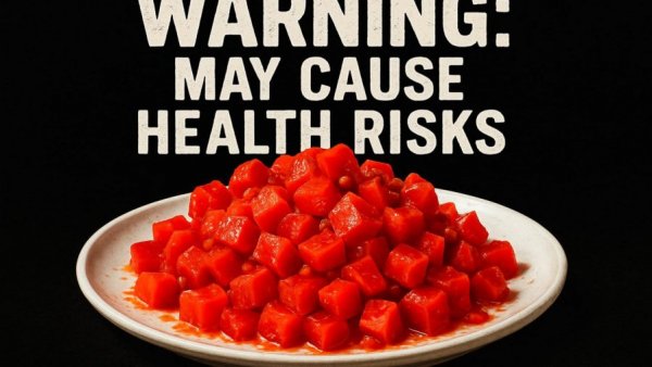 Foods seniors shouldn’t refrigerate: warning about health risks with diced tomatoes.