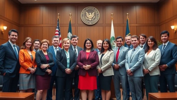 Marietta City Council 2026 members posing in chamber.