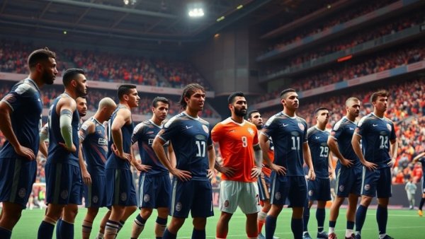 Atlanta United football team ready for pre-match at a stadium.