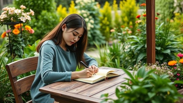 Embodied Writing for Healing course promotion with woman writing