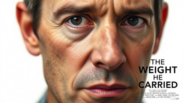 Corey Knott The Weight He Carried documentary poster with close-up.