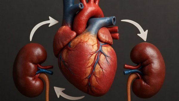 CKM syndrome health risks diagram showing heart and kidneys.