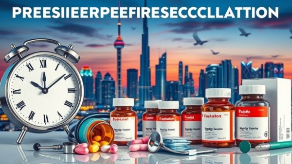 Medicines for premature ejaculation in UAE with Dubai skyline.