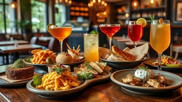 Gourmet dishes and drinks at The Butcher and Bottle in Alpharetta.