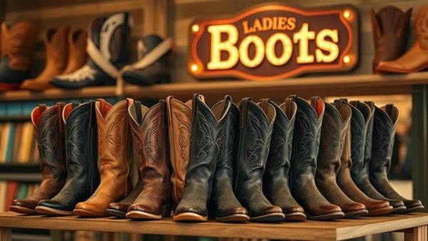 Cavender's Boot City Opening at Sugarloaf Mills showcasing cowboy boots display.