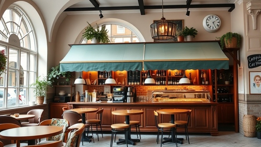 Charming European coffee shop in Hapeville community, showcasing vibrant coffee culture.