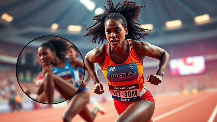 Dynamic race teaser for the Diamond League featuring determined African American female athletes.