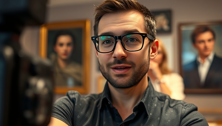 Man in glasses discussing foreign skilled workers, indoor background.