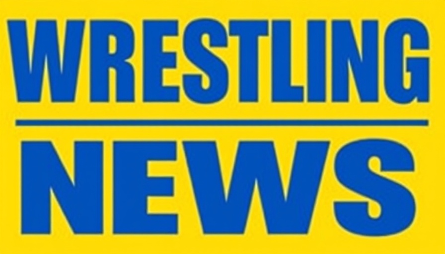 WWE News October 7 2025: Bold blue Wrestling News logo on yellow.