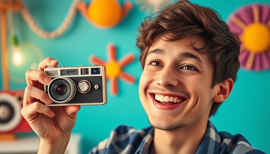 Aaron Shackell's Retro Recall video about walkmans with a smiling young man.