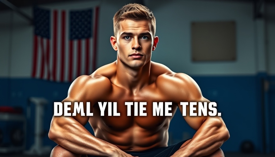 Progress Not Perfection in Wrestling: Athlete in gym with motivational text.