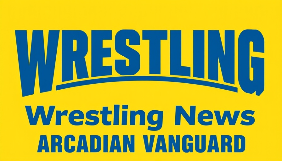 Wrestling news logo on yellow background for injury reports