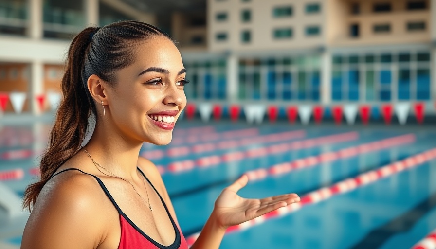 Understanding DPS in sports performance: swimmer giving tips poolside.