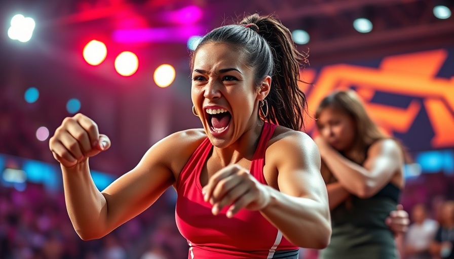 Atlas 2025 recap: energetic athlete gesturing fiercely.